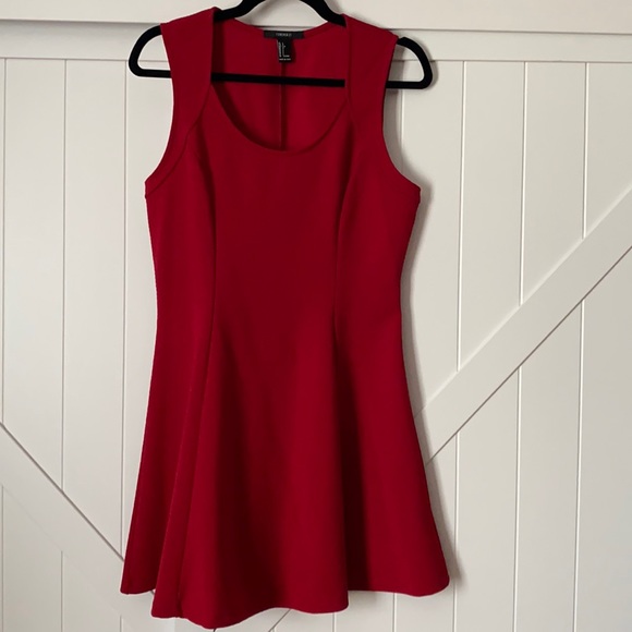 Red Mini Sleeveless Dress - Picture 1 of 5